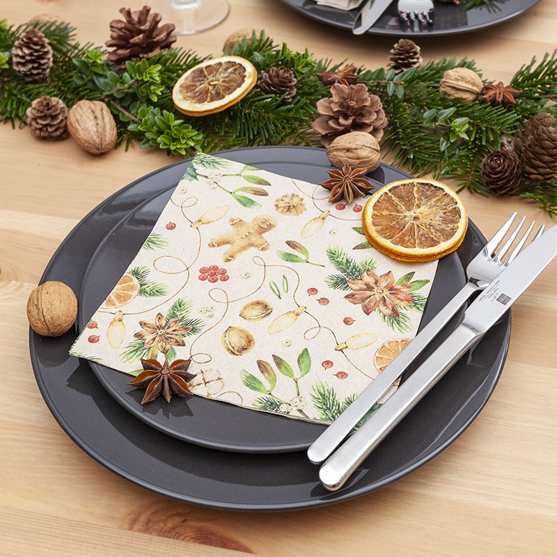 Lunch napkins from recycling tissue "Cozy Feeling"