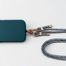 Cell Phone Chain - Black and White FAIR