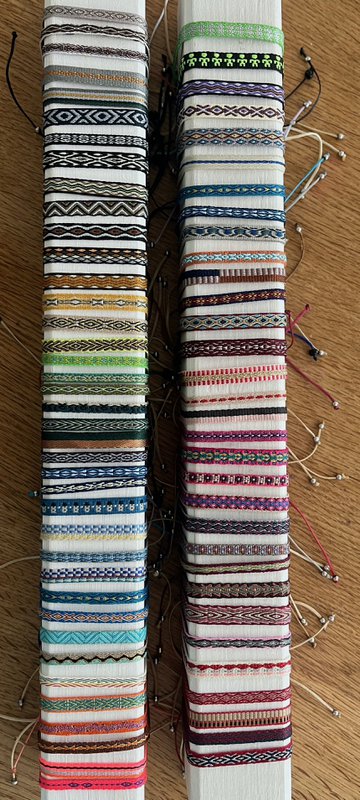 woven bracelet set of 10