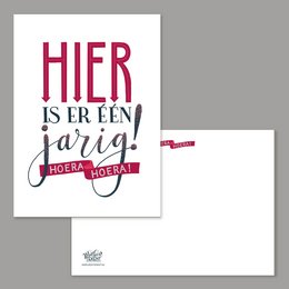 Karte Hier ist ein Geburtstag