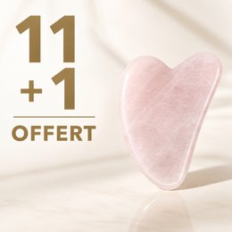 Lot de 11 + 1 Gratuit - Gua Sha en Quartz Rose avec Housse