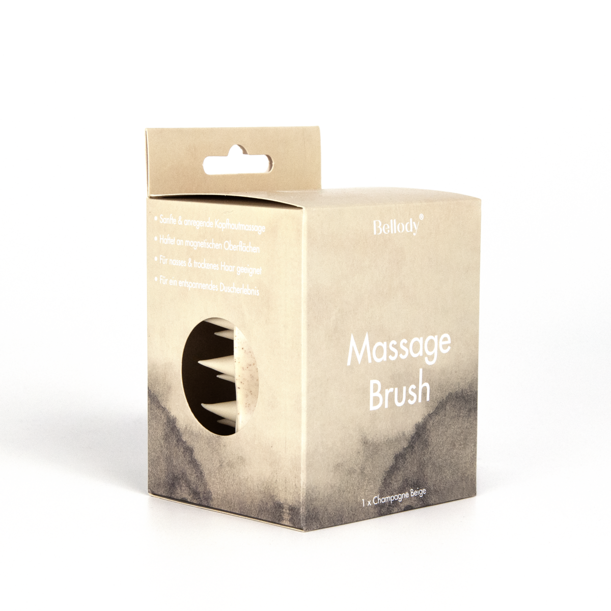Kopfmassagebürste Beige - Bellody® (1 Stück - Champagne Beige)