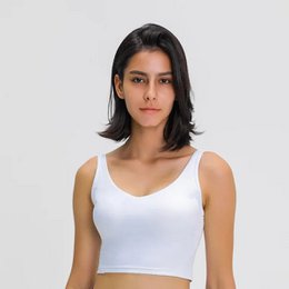 Camiseta sin mangas Nepoagym PASSION con estante, sujetador integrado, Top corto con acolchado extraíble, sujetador deportivo palangre para Yoga y gimnasio