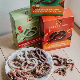 Bretzel milk chocolate - coffee bursts