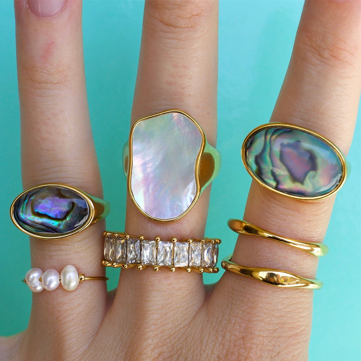 Ahoah - Anillos de doble capa
