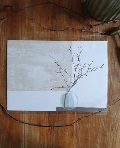 Japandi Poster "Ukiyo" A4 - Sustainable art prints on recycled paper in cellophane
