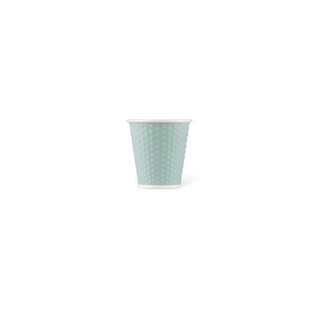 Porcelain cup LAP 180ml with silicon. grip honeycomb Blue Pastel