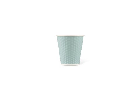 Porcelain cup LAP 180ml with silicon. grip honeycomb Blue Pastel