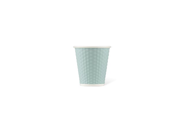 Porcelain cup LAP 180ml with silicon. grip honeycomb Blue Pastel