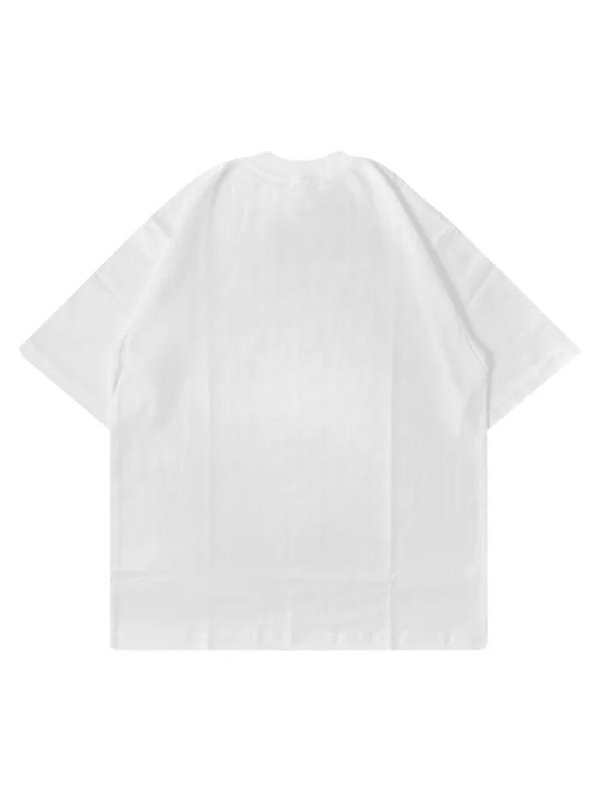 T-Shirt Bianca 220gr Oversize Cotone Made Italy Judgement