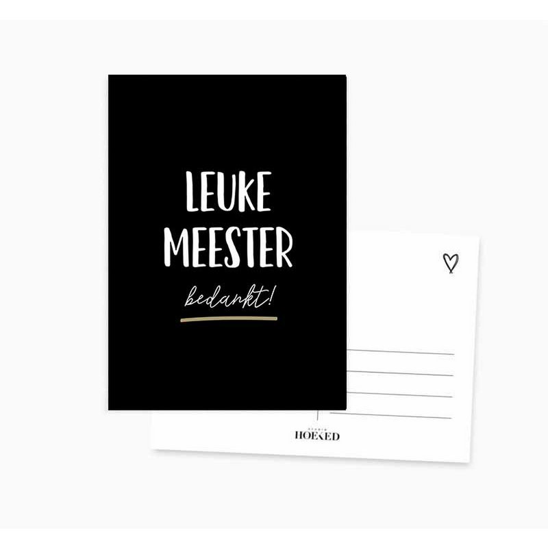 Ansichtkaart || Meester bedankt