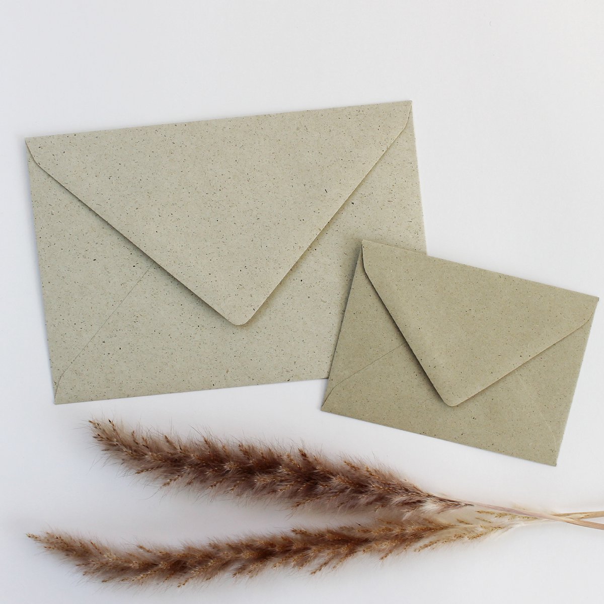 Envelop van graspapier, minikaart