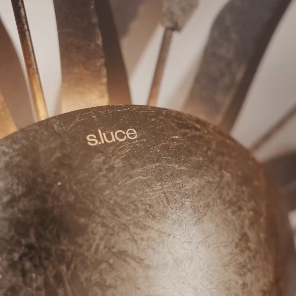 s.luce Diator XL handgesmeed zonneroest en gouden kleuren