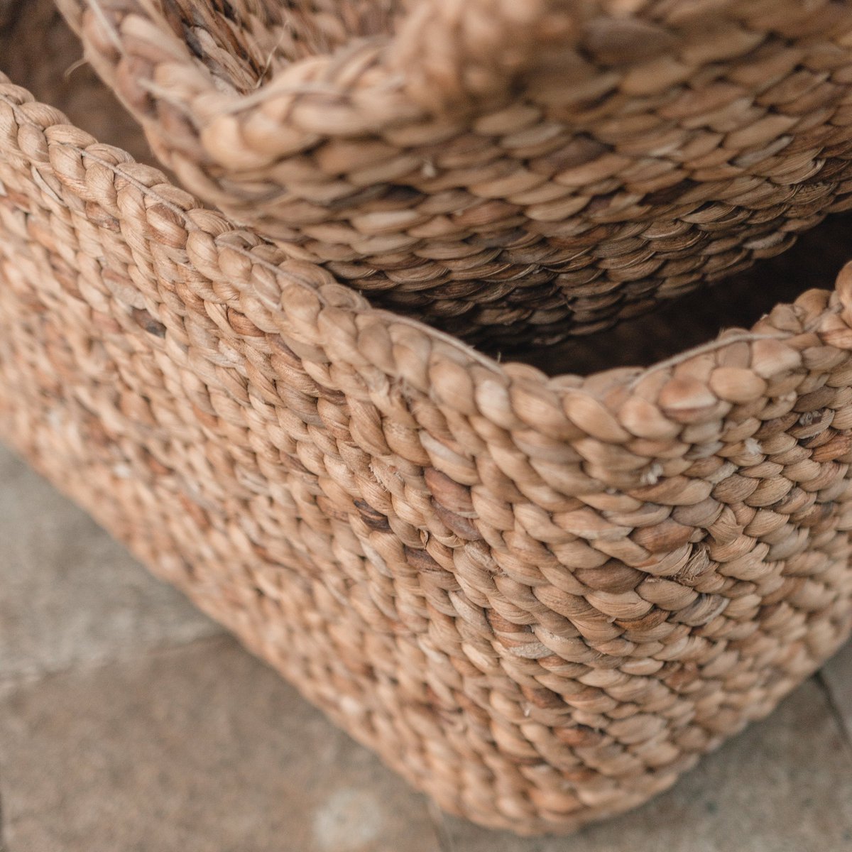 Storage Basket TANIMBAR made from Water Hyacinth
