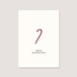 Carte postale - "Canne de Bonbon - Joyeux Noël"