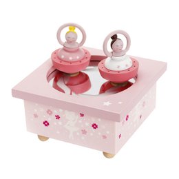 Carillon rosa con ballerina danzante