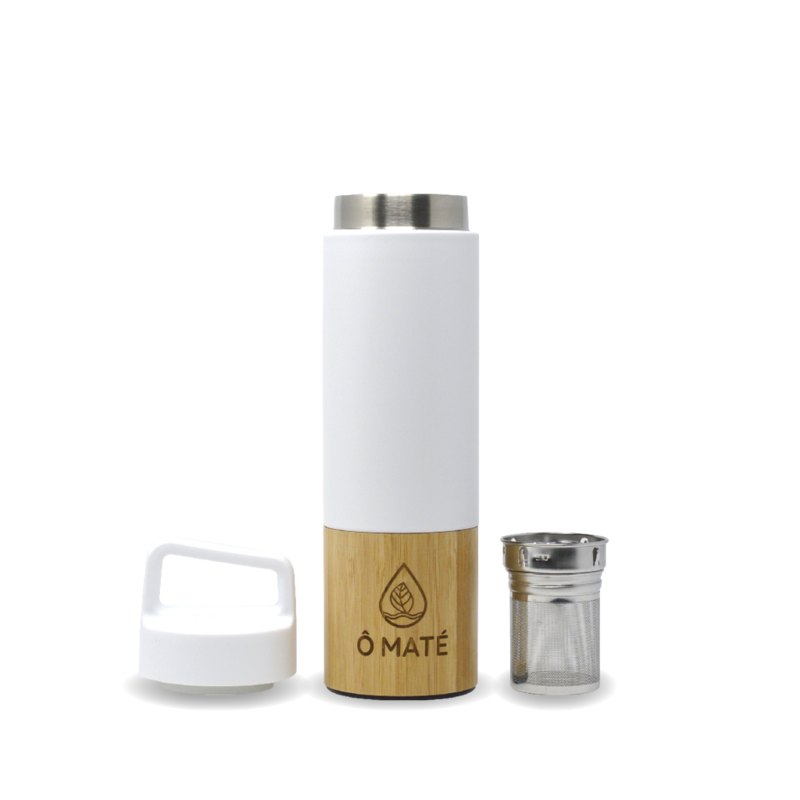 Bamboe thermo-infuser wit