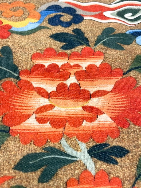 Kinesisk Phoenix Rank Badge Pudebetræk – Peony & Clouds | CHI015