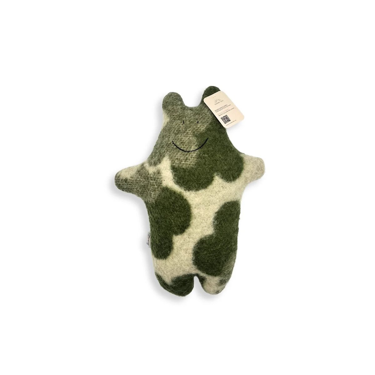 Peluche Hippo - Couverture en laine vintage - Vert foncé