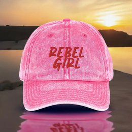 Gorra vintage REBEL GIRL Gorra vintage de sarga de algodón