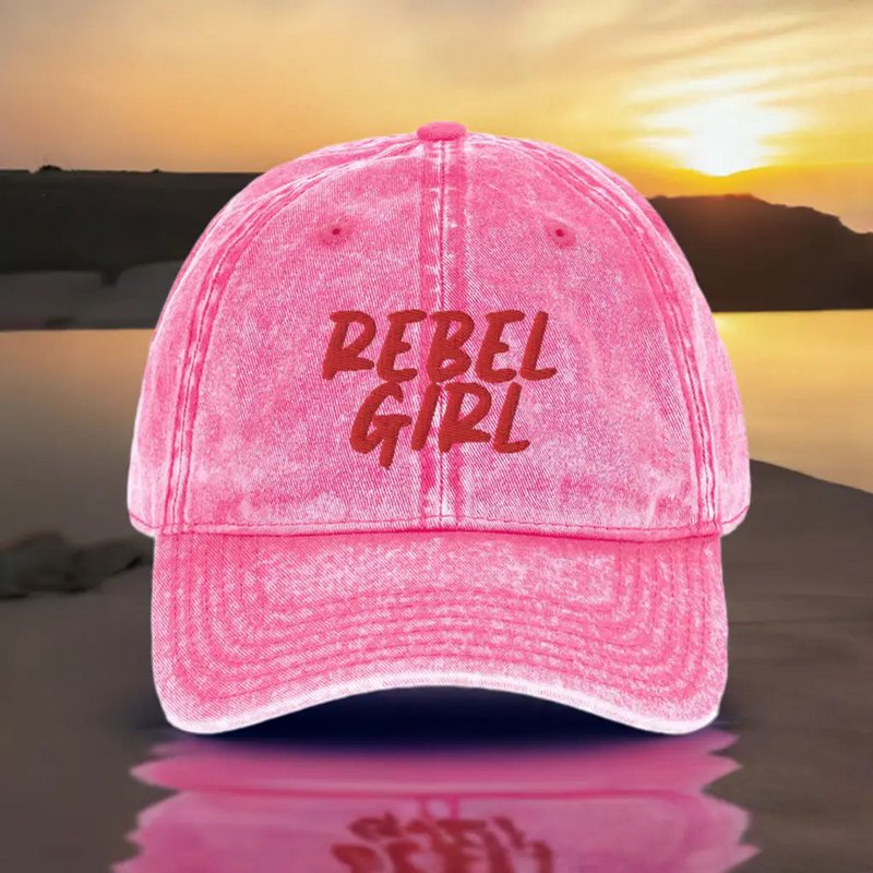 Gorra vintage REBEL GIRL Gorra vintage de sarga de algodón