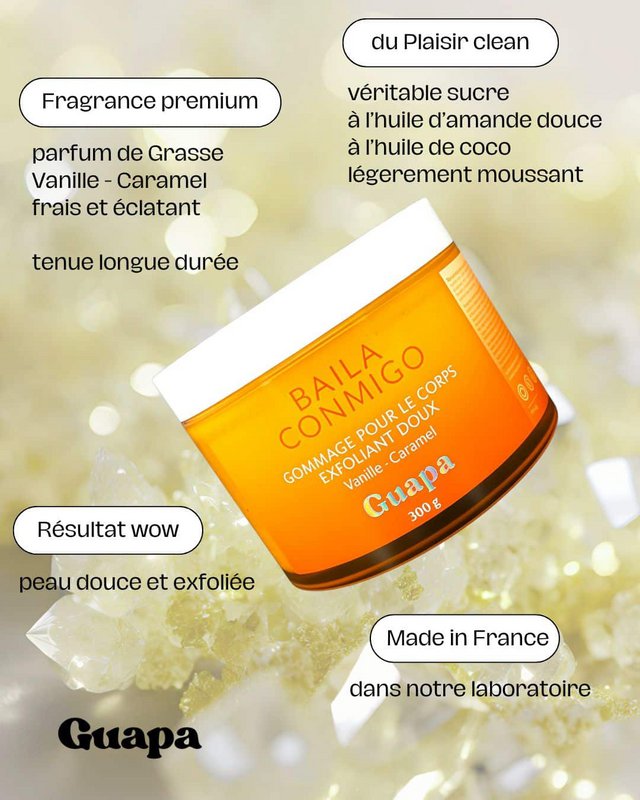 GUAPA Gentle Exfoliating Body Scrub - Caramel Vanilla