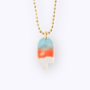 Syrup popsicle Porcelain necklace