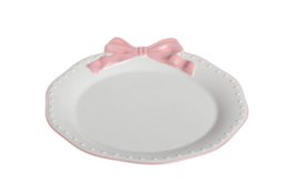 Dessert plate Ribbon Grace pink 22 cm Isabelle Rose