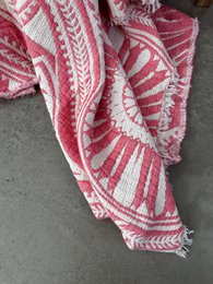 CALMA muslin blanket - coral - 2.20 x 2.30 m