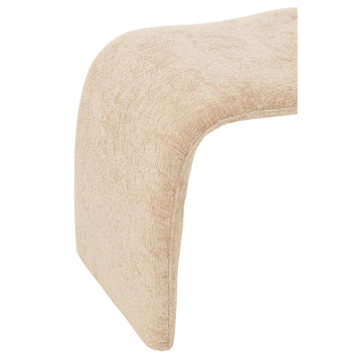 J-Line kruk N shape - textiel - beige