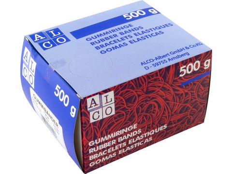 Elastics Alco 80x4mm Naturkarton 500 Gramm