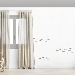 Watercolor sardine wall sticker