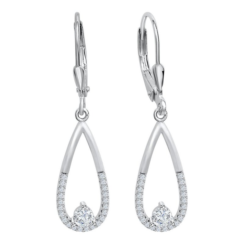 Earrings 925 silver zirconia