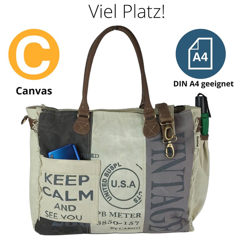 Bolso Sunsa vintage. Bolso de fin de semana. Compradores de época. Bolsa de baño/bolsa de deporte XXL. Bolso bandolera lona con piel