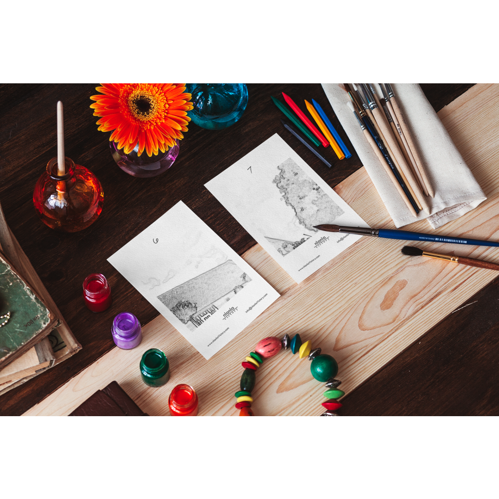 Calendario dell'Avvento ad acquerello, Calendario dell'Avvento dipinto, Kit di pittura, Conto alla rovescia di Natale