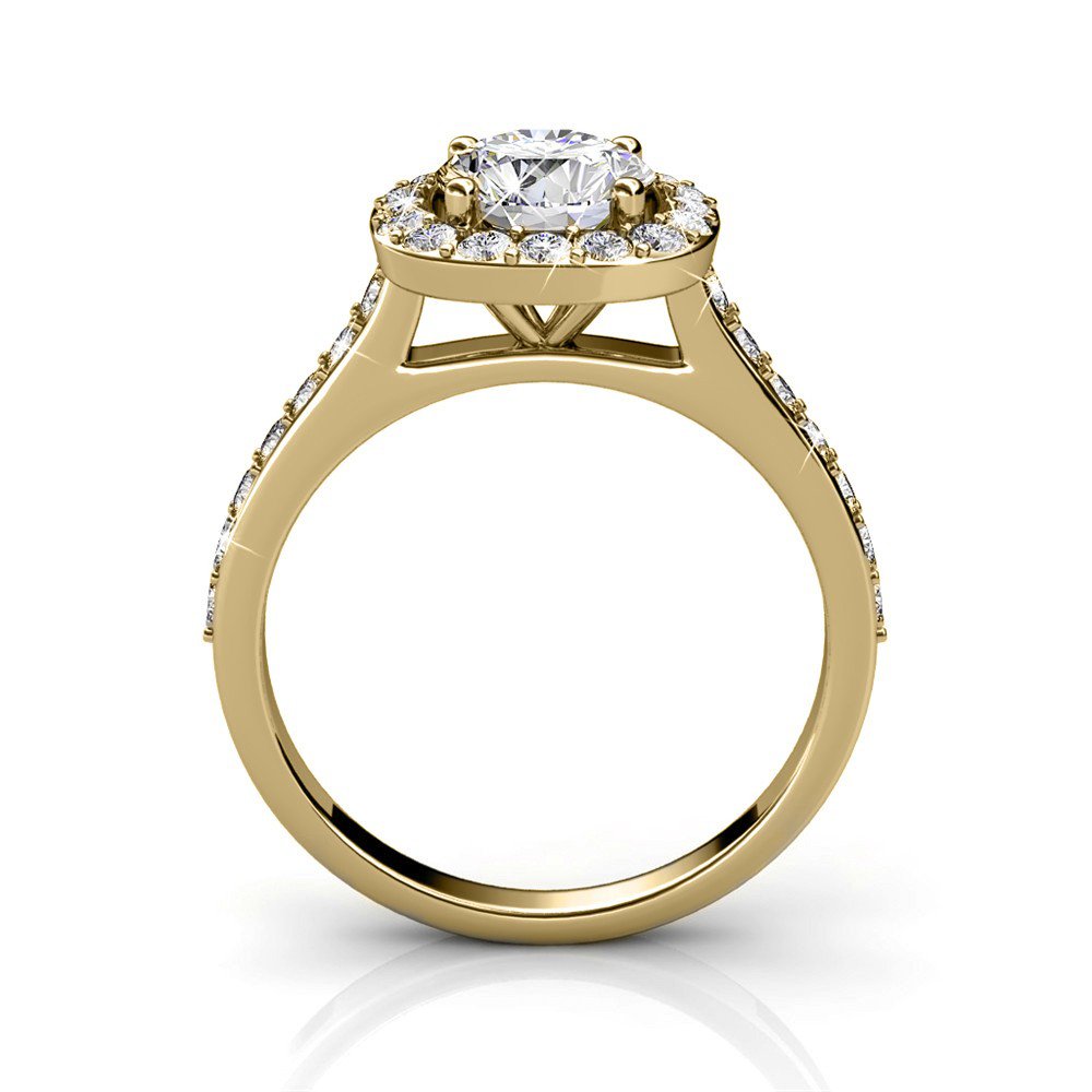 Cushy Ring - Gold and Crystal