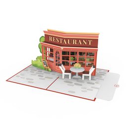 Pop-upmenu van het restaurant