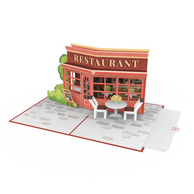 Pop-upmenu van het restaurant