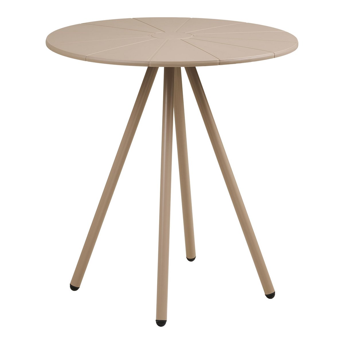 Barletta Bistro table, polypropylen/steel, taupe, ø70x73,5 cm