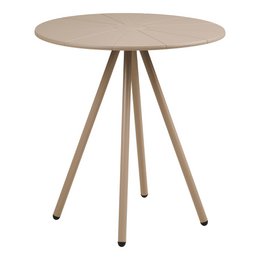 Barletta Bistro table, polypropylen/steel, taupe, ø70x73,5 cm