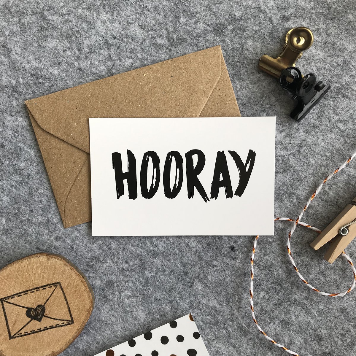 Mini-card - Hooray