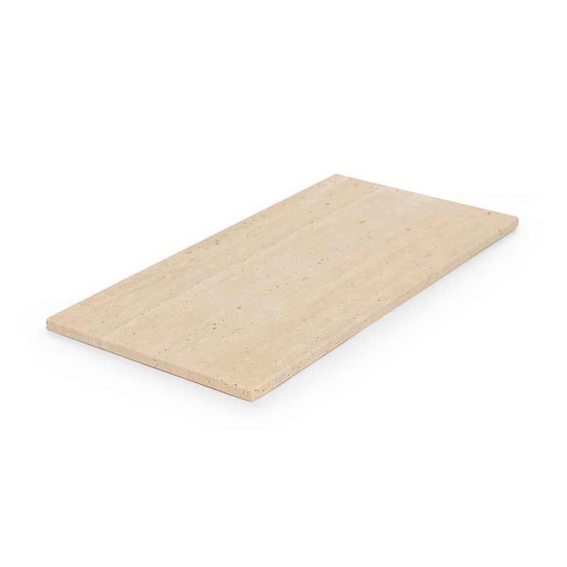 Travertine dienblad rechthoek L 20x40cm
