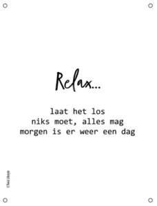 Tuinposter Relax...