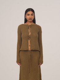 Exile Green Knit Cardigan