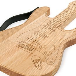 Planche à découper, planche à découper en bois en forme de guitare