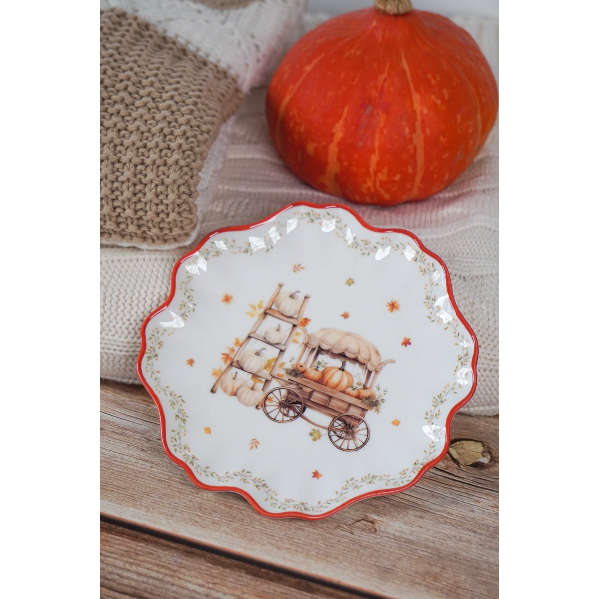 Vintage Autumn dessert plate 16 cm Isabelle Rose