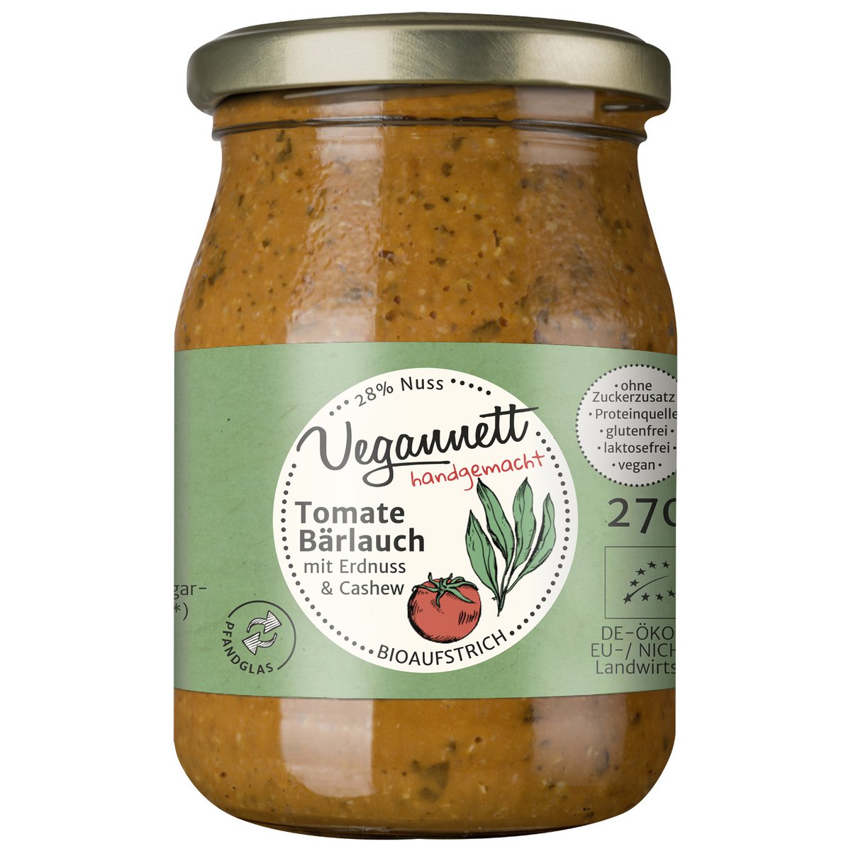 Tomate-Bärlauch Bioaufstrich