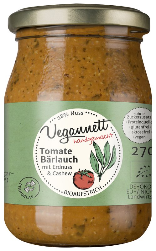 Tomate-Bärlauch Bioaufstrich