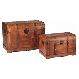 WD TRUNK BOX SET/2 BRWN 78/60CM