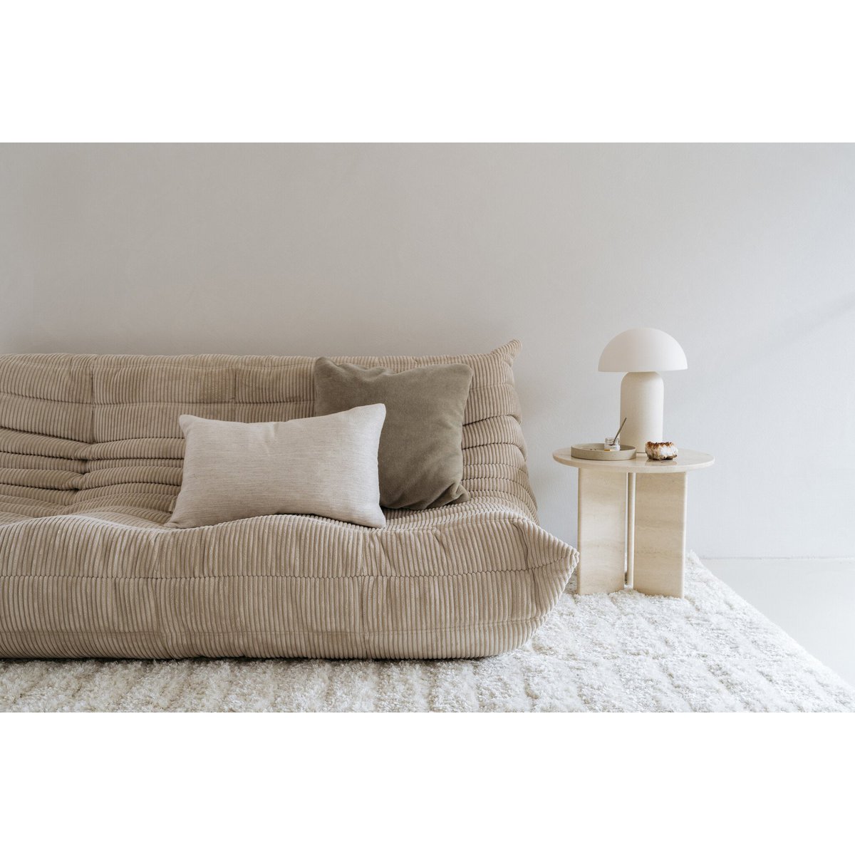 Luxury mohair decorative cushion cover Amy sage green 50x50 cm